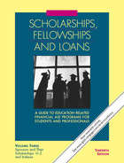 Scholarships – Fellowships and Loans (Gale)