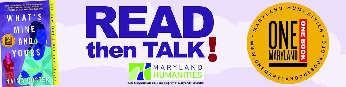 One Maryland, One Book logo for Read then Talk!